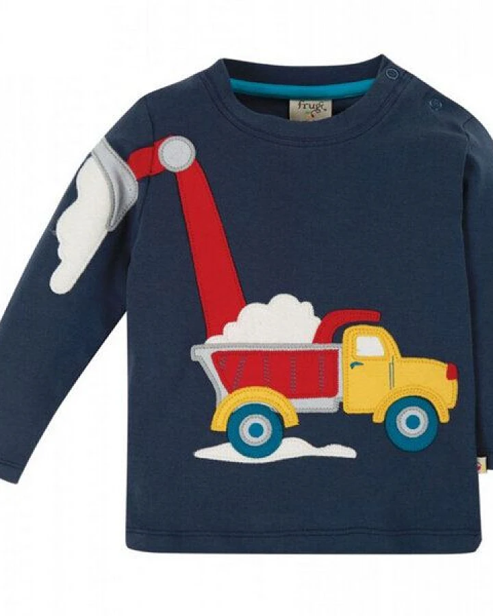 Frugi Langarm-Shirt Truck indigo-blau