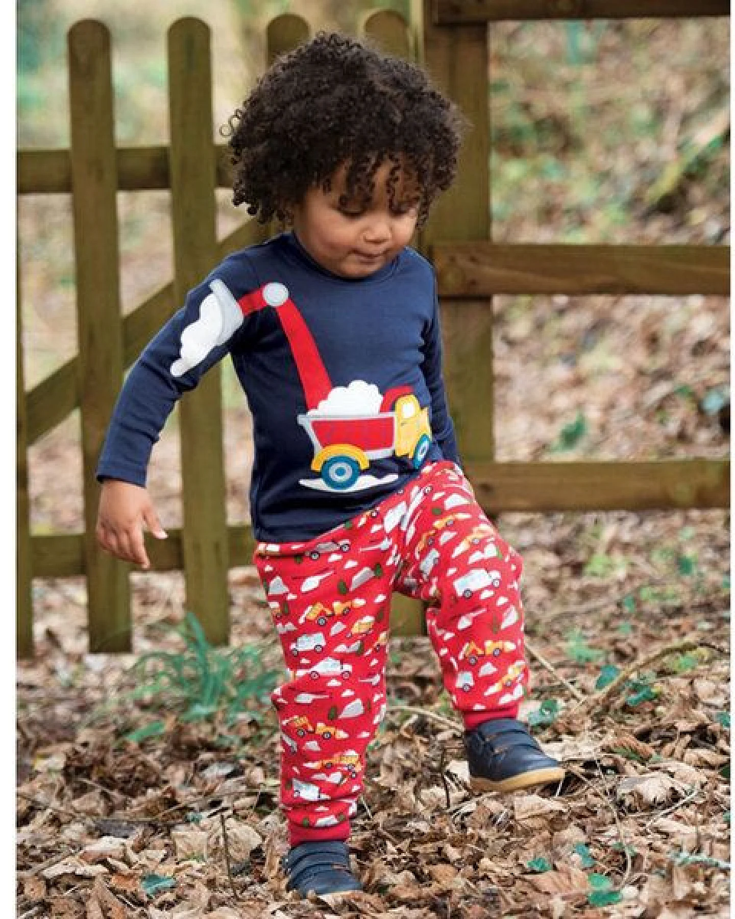 Frugi Langarm-Shirt Truck indigo-blau – Ansicht 2