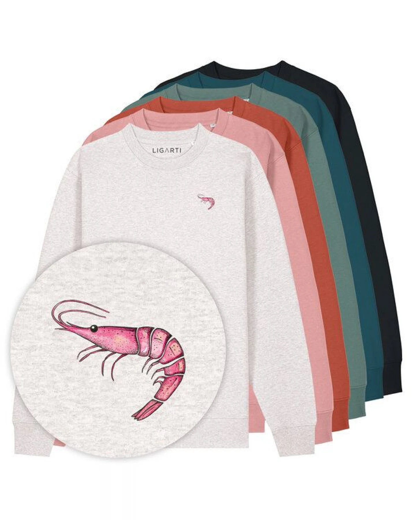Pullover – Shrimp – LIGARTI Tiermanufaktur – Ansicht 2