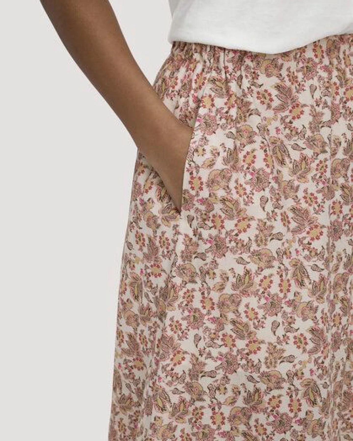 hessnatur Gewebe Print Rock Maxi aus reiner Bio-Baumwolle – Ansicht 2