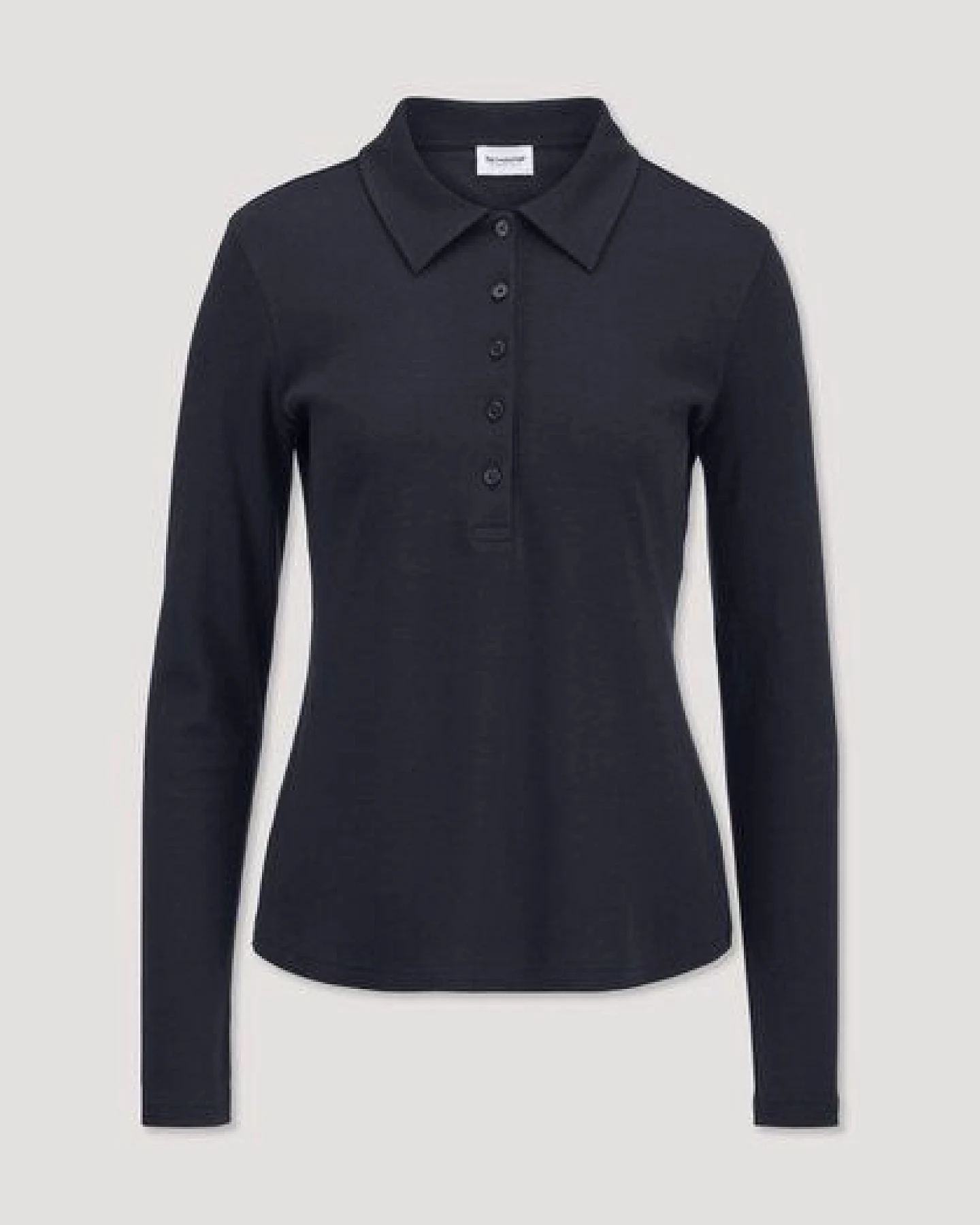 hessnatur Longsleeve Polo Slim aus reiner Bio-Baumwolle – Ansicht 4