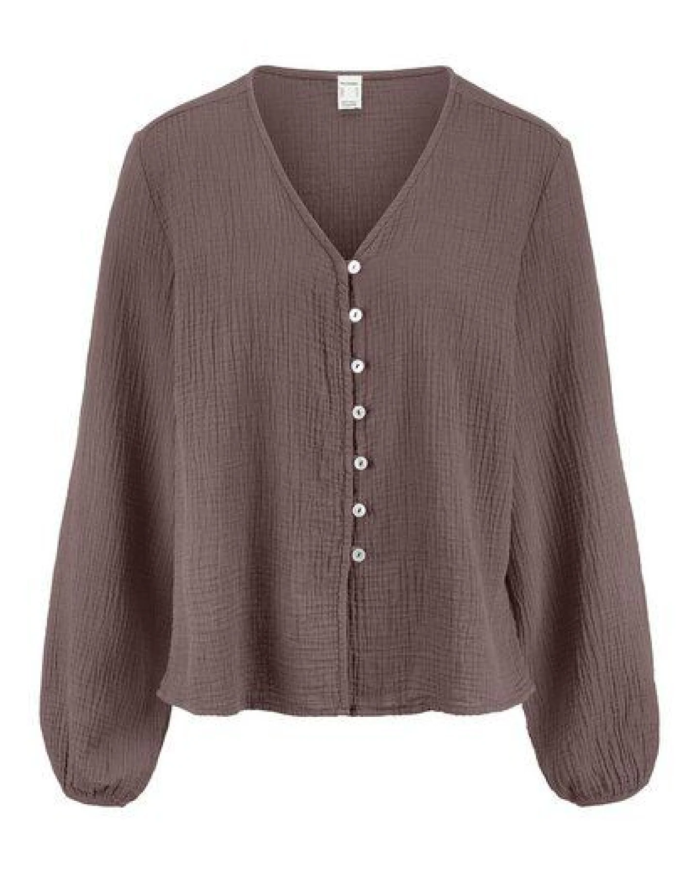 hessnatur Musselin Bluse Relaxed aus reiner Bio-Baumwolle – Ansicht 3