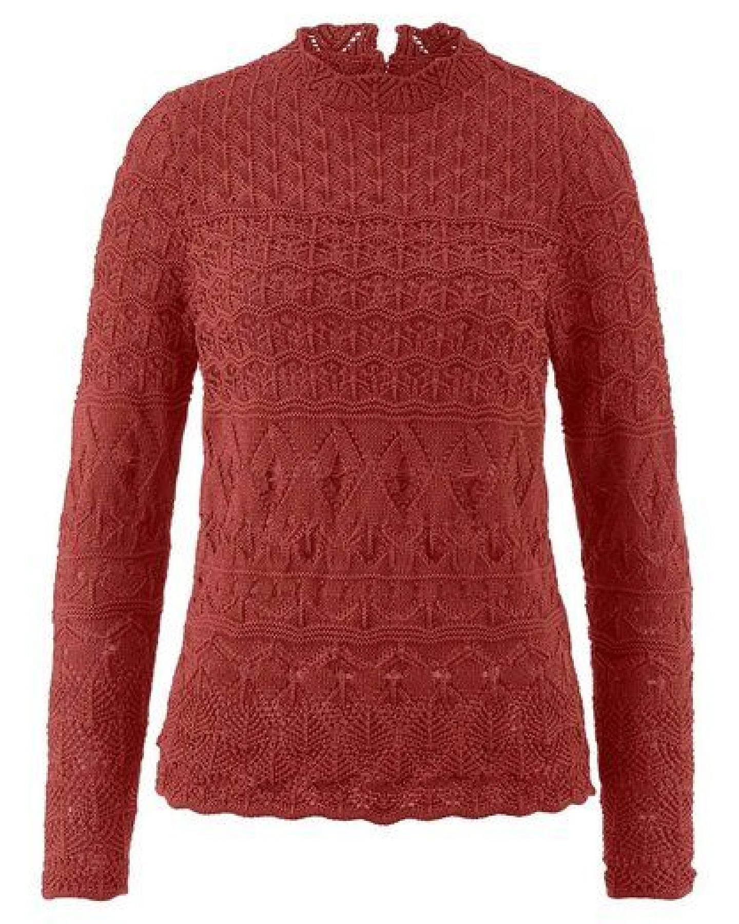 hessnatur Strick Pullover Regular aus reiner Bio-Baumwolle – Ansicht 3