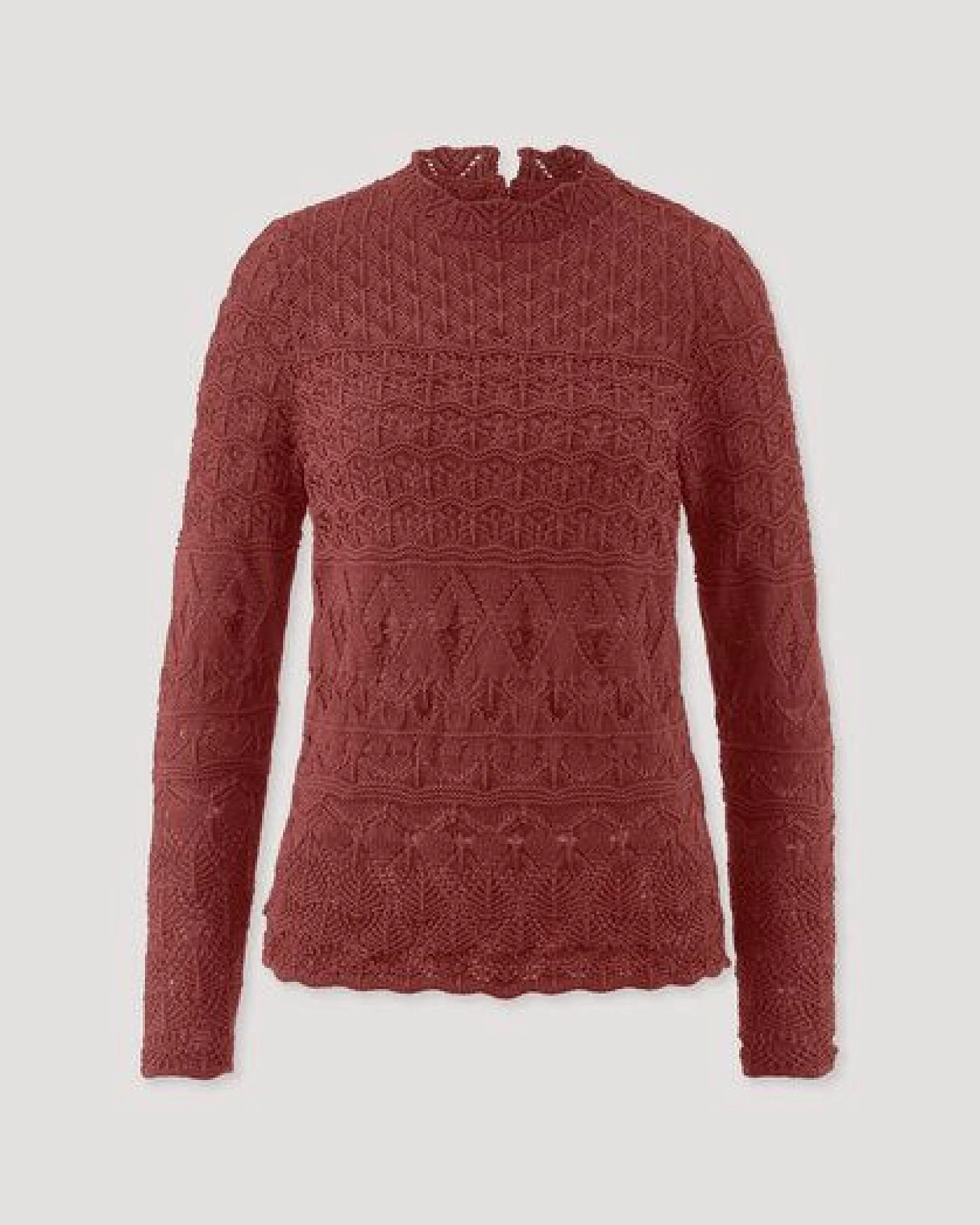 hessnatur Strick Pullover Regular aus reiner Bio-Baumwolle – Ansicht 4
