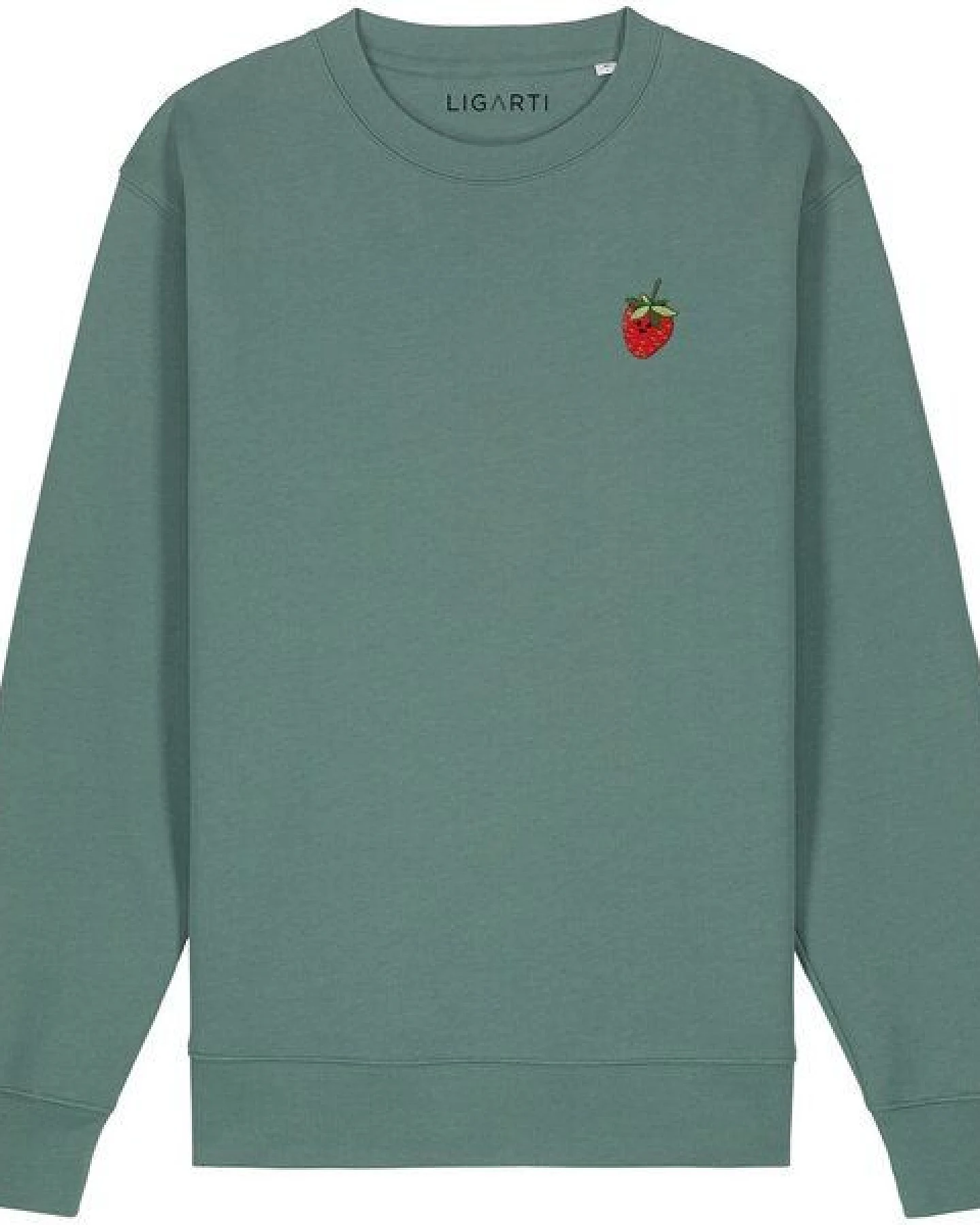 Bestickter Pullover – Erdbeere – LIGARTI Tiermanufaktur – Ansicht 3