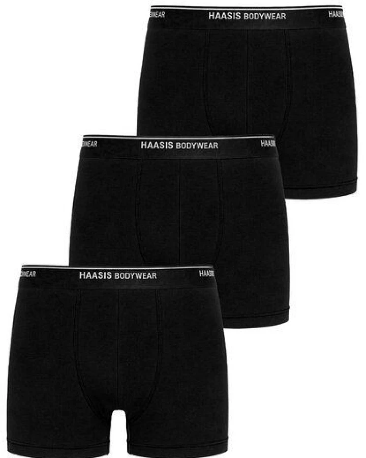 Haasis Bodywear Herren Pants, ohne Eingriff, 3er Pack, Gummibund