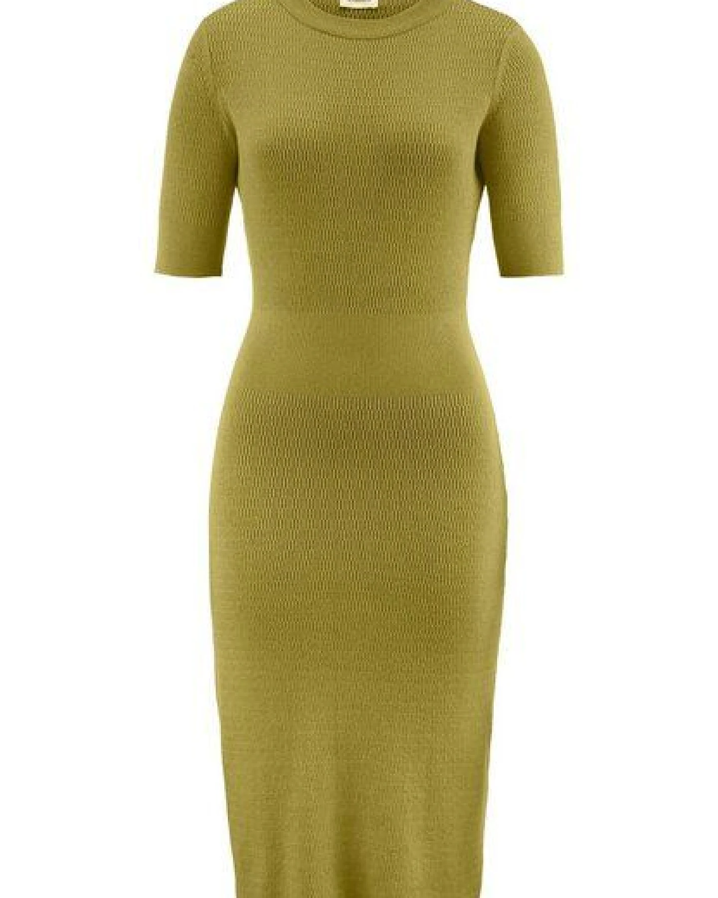 hessnatur Strick Kleid Regular aus Bio-Baumwolle und Wolle – Ansicht 3