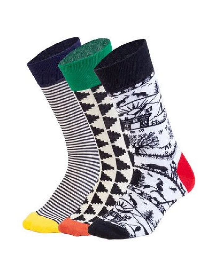 DillySocks Socken „Swiss Outline“