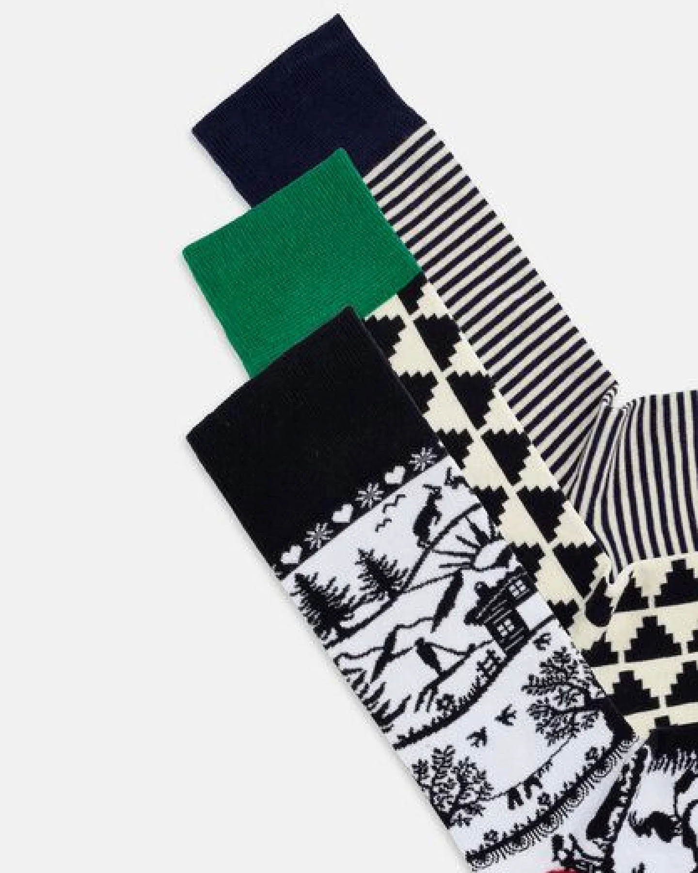 DillySocks Socken „Swiss Outline“ – Ansicht 4