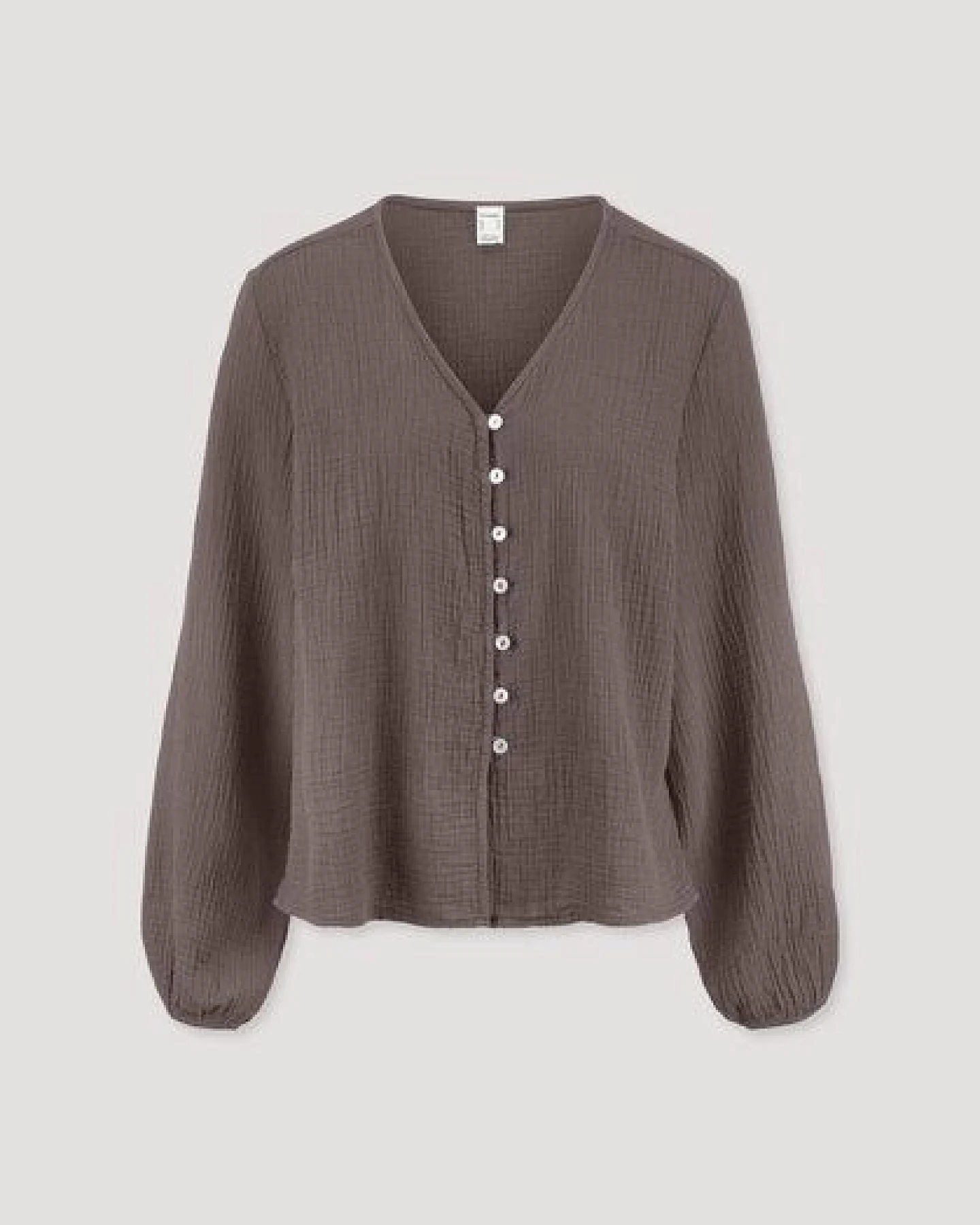 hessnatur Musselin Bluse Relaxed aus reiner Bio-Baumwolle – Ansicht 4
