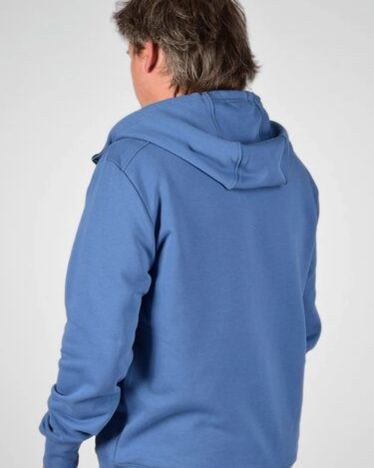 Mrs.Hippie Herren-Sweatjacke "Matthew" mit Kapuze aus Bio-Baumwolle – Ansicht 2
