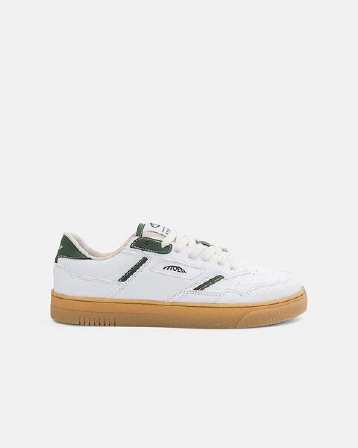 MoEa Sneakers Origin Low - White & Green - Apple