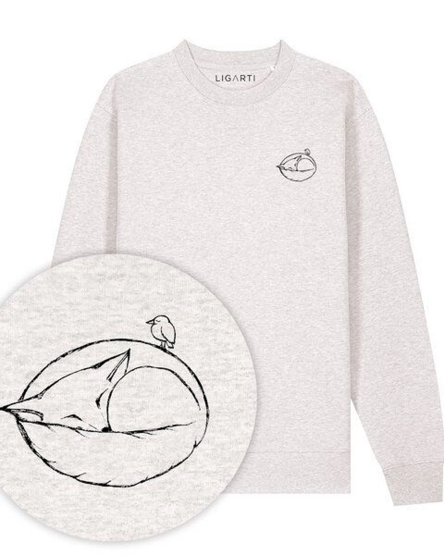Pullover – Schlafender Fuchs – LIGARTI Tiermanufaktur – Ansicht 2