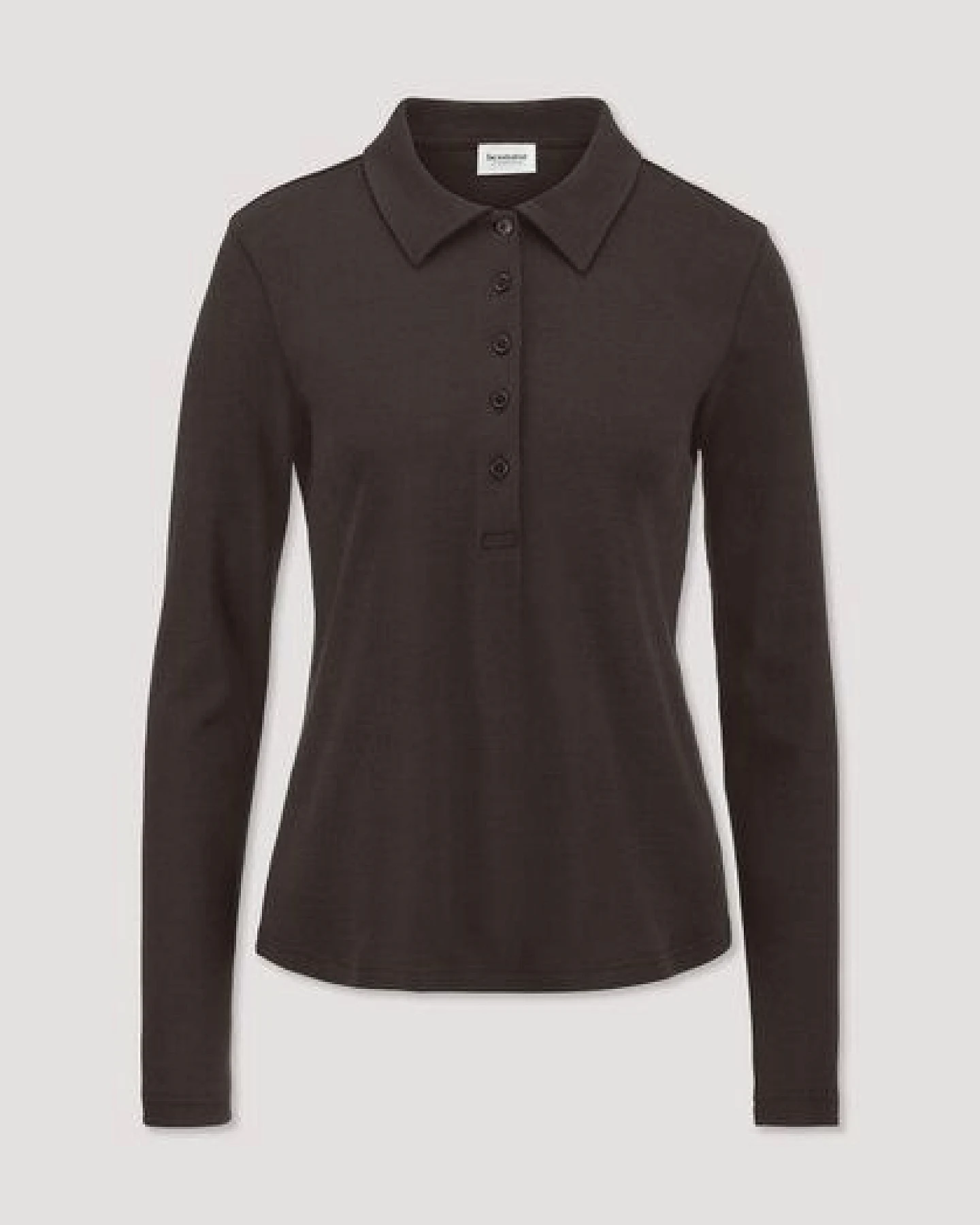 hessnatur Longsleeve Polo Slim aus reiner Bio-Baumwolle – Ansicht 4