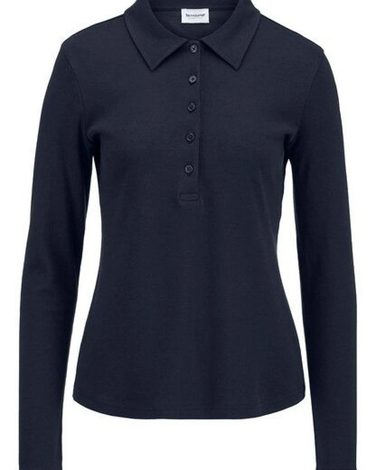 hessnatur Longsleeve Polo Slim aus reiner Bio-Baumwolle – Ansicht 3