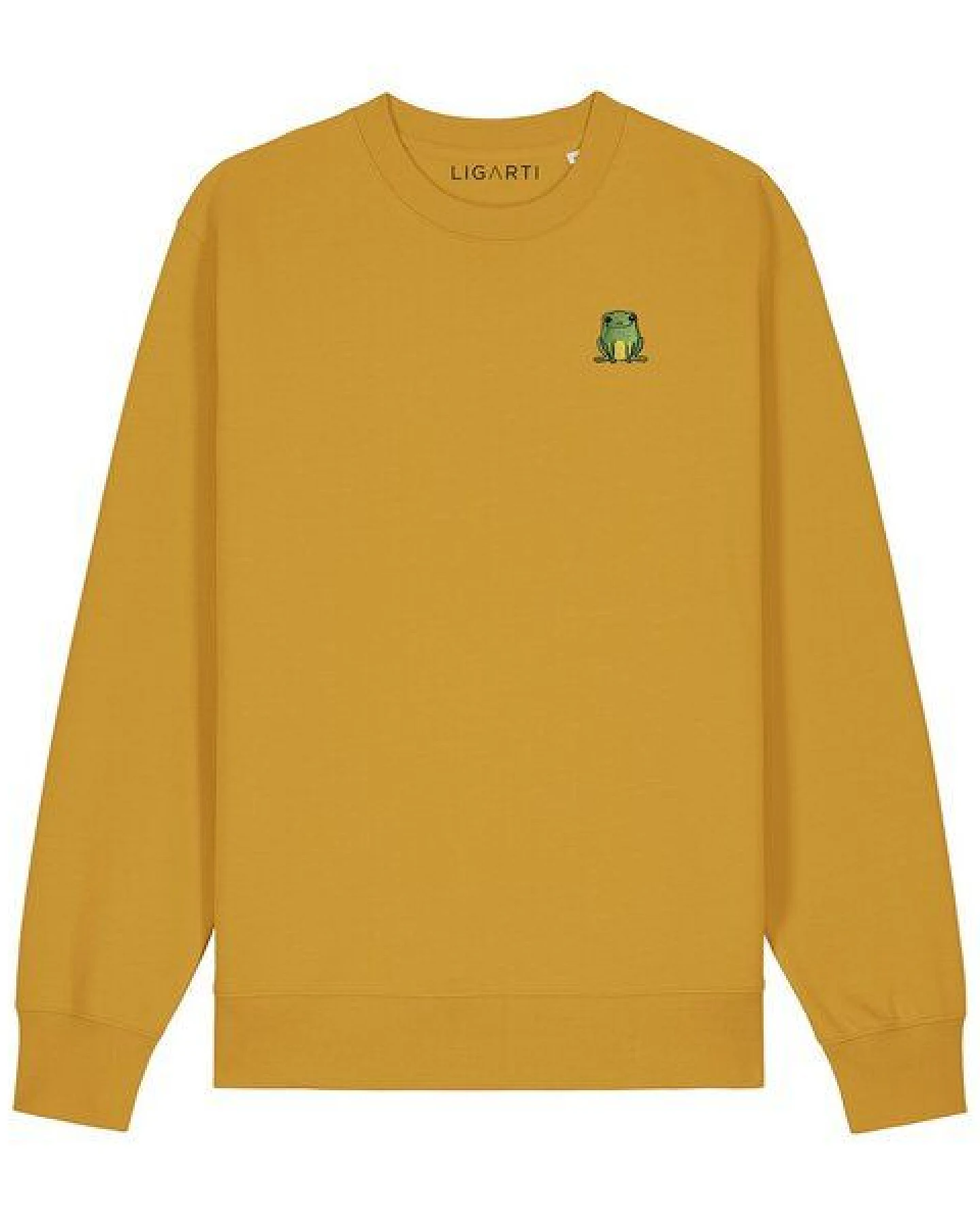 Bestickter Pullover – Nils der Frosch – LIGARTI Tiermanufaktur – Ansicht 3