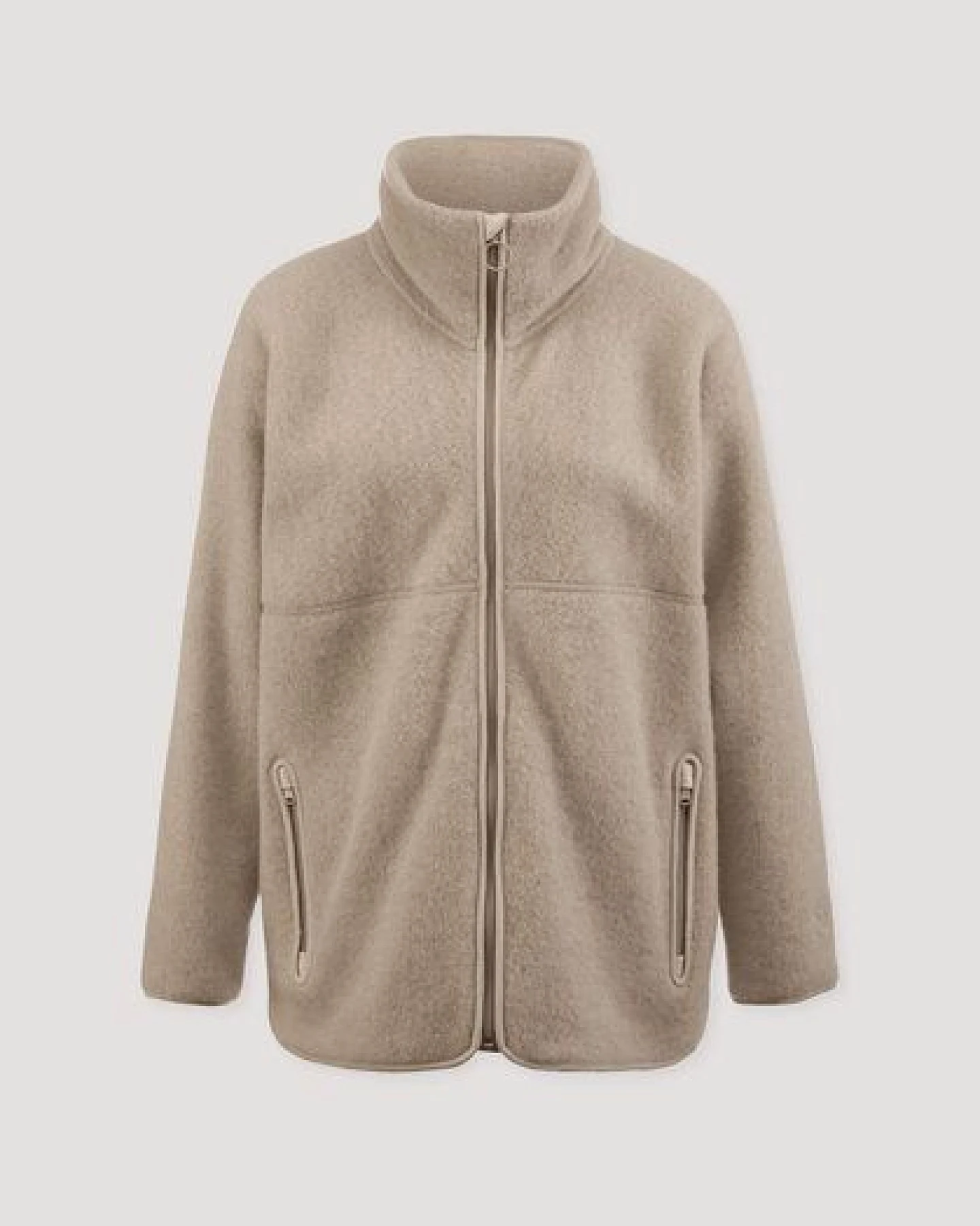 hessnatur Wollfleece Jacke Oversized aus reiner Bio-Merinowolle – Ansicht 4