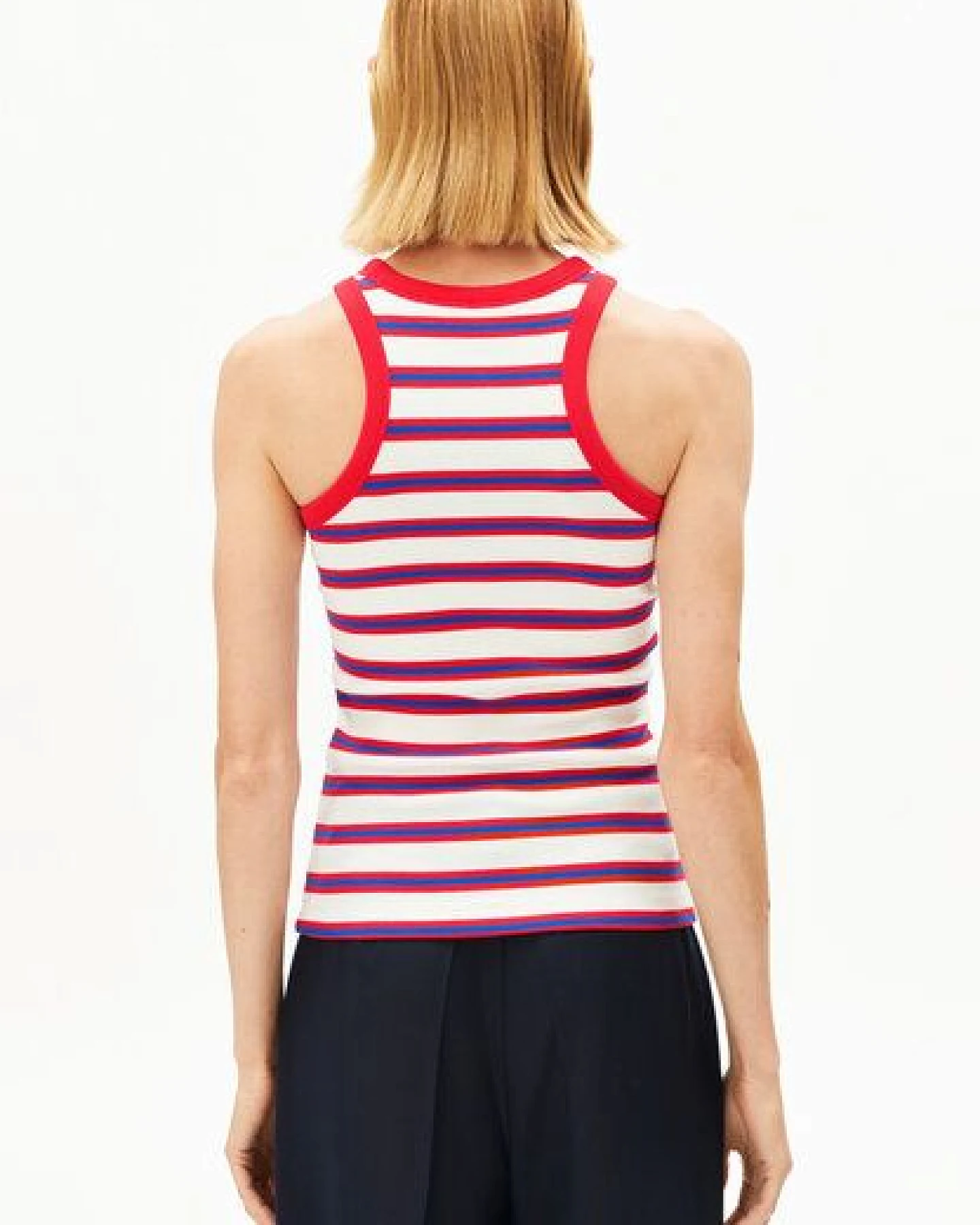 ARMEDANGELS KANITAA STRIPES Damen Ripp-Top aus Bio-Baumwoll Mix – Ansicht 2