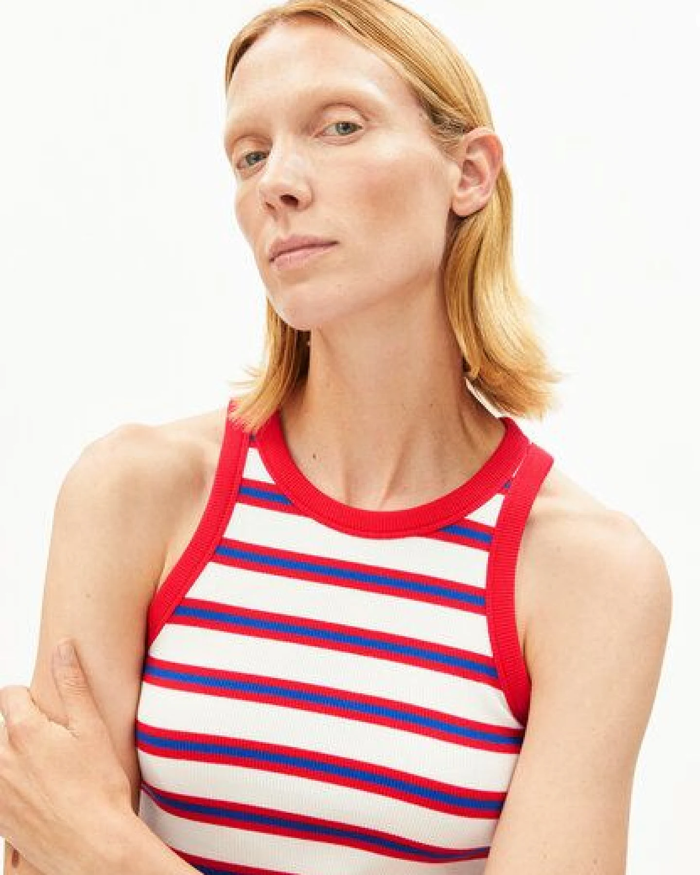 ARMEDANGELS KANITAA STRIPES Damen Ripp-Top aus Bio-Baumwoll Mix – Ansicht 3
