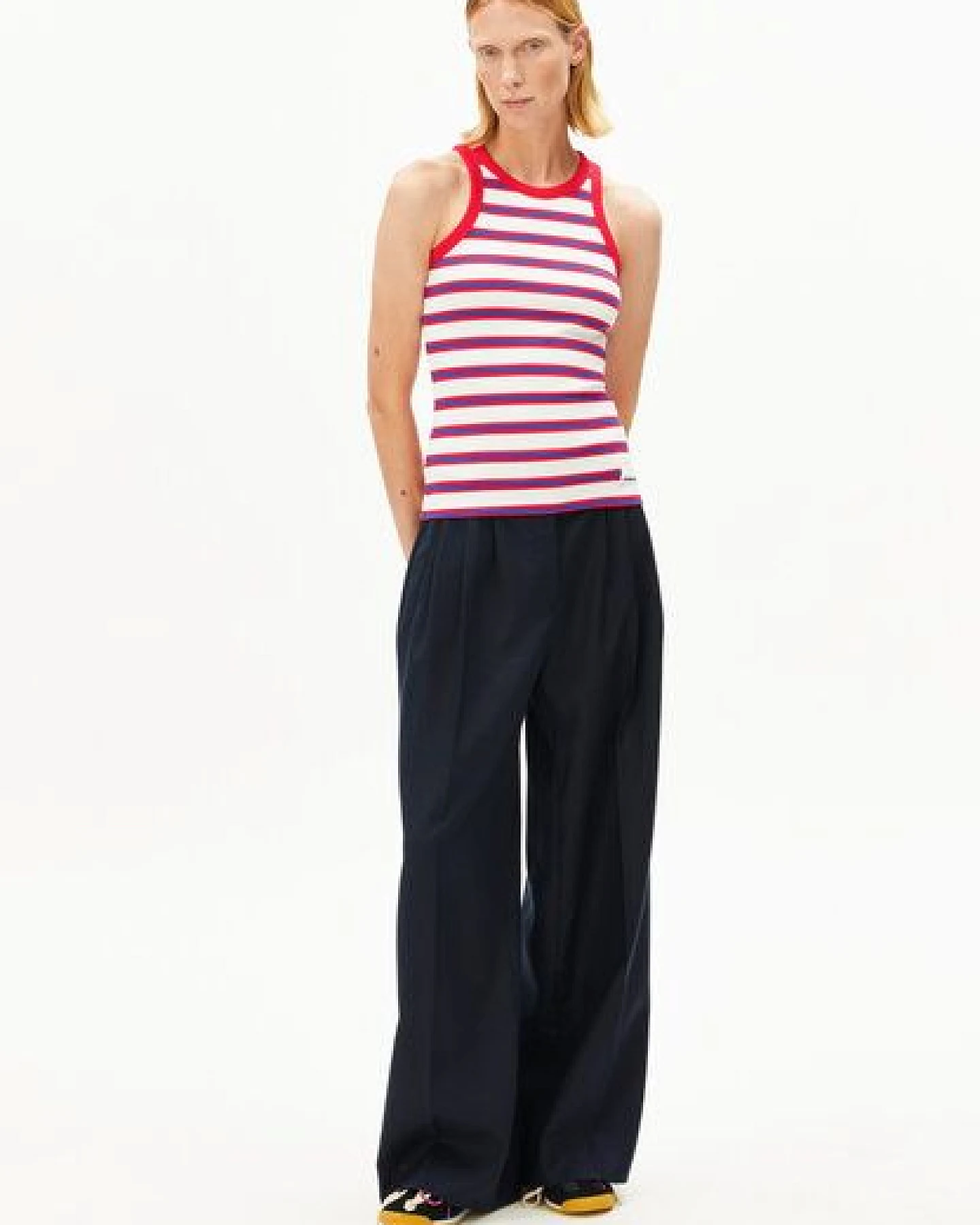 ARMEDANGELS KANITAA STRIPES Damen Ripp-Top aus Bio-Baumwoll Mix – Ansicht 4