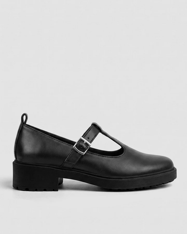 BOHEMA Damen vegan Schuhe Mary Jane Curtsy Schwarz
