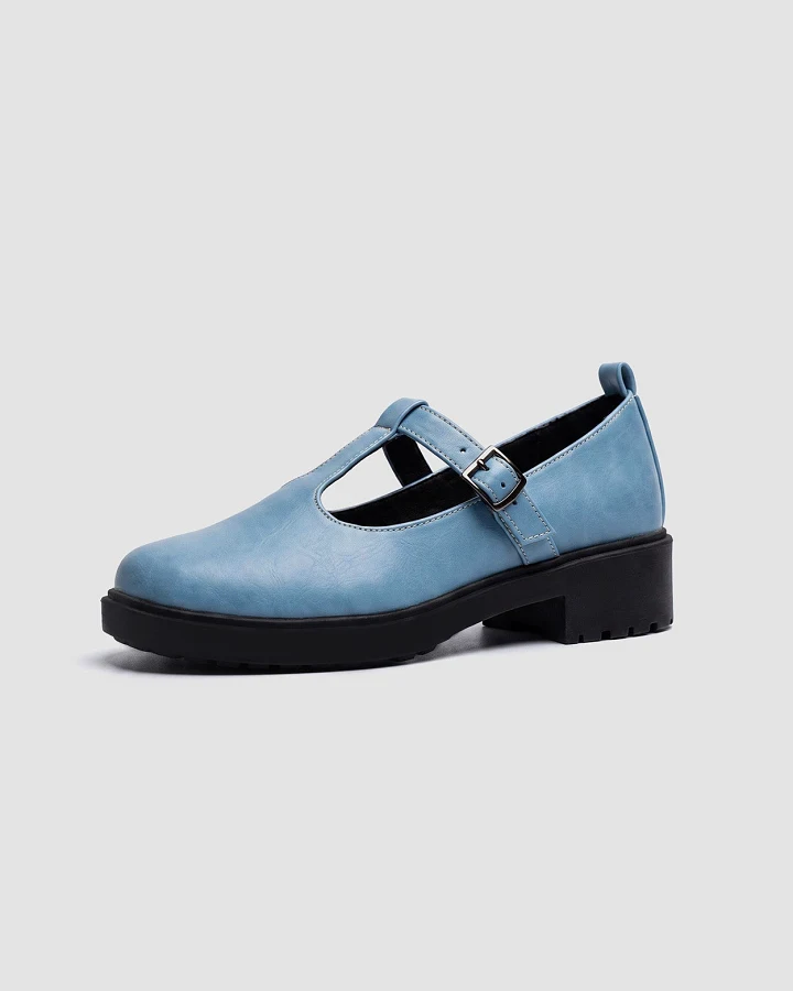 BOHEMA Damen vegan Mary Jane Schuhe Curtsy Babyblau
