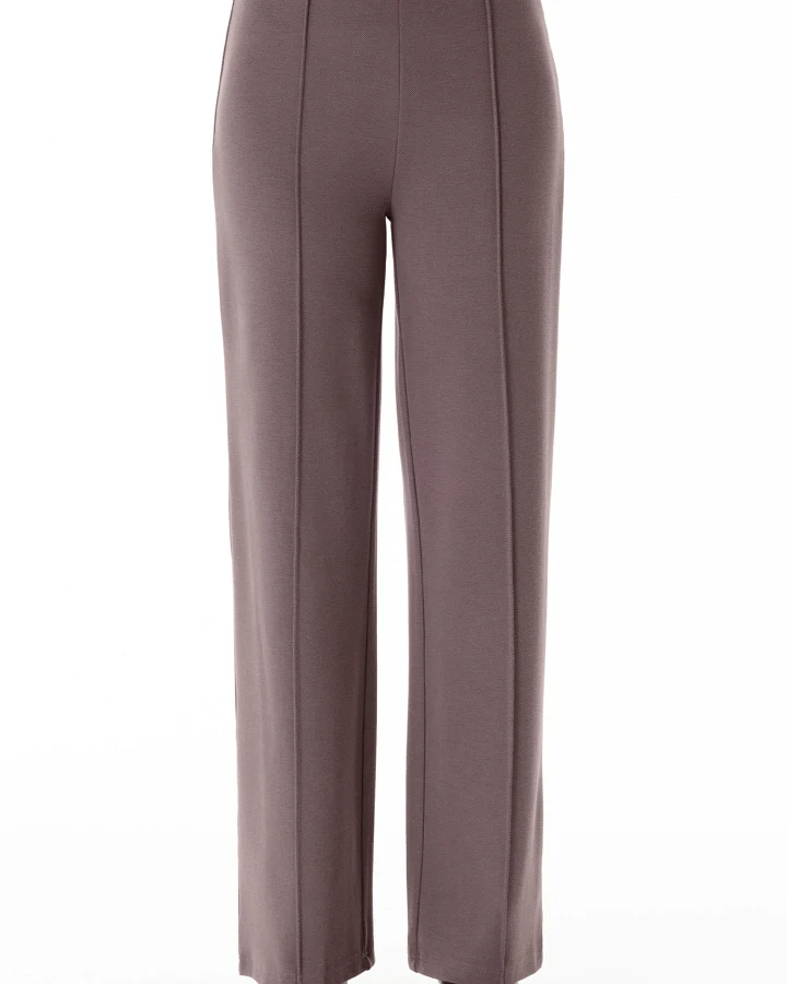 ORGANICATION Damen vegan Hose High Waist Cocoa Powder Braun