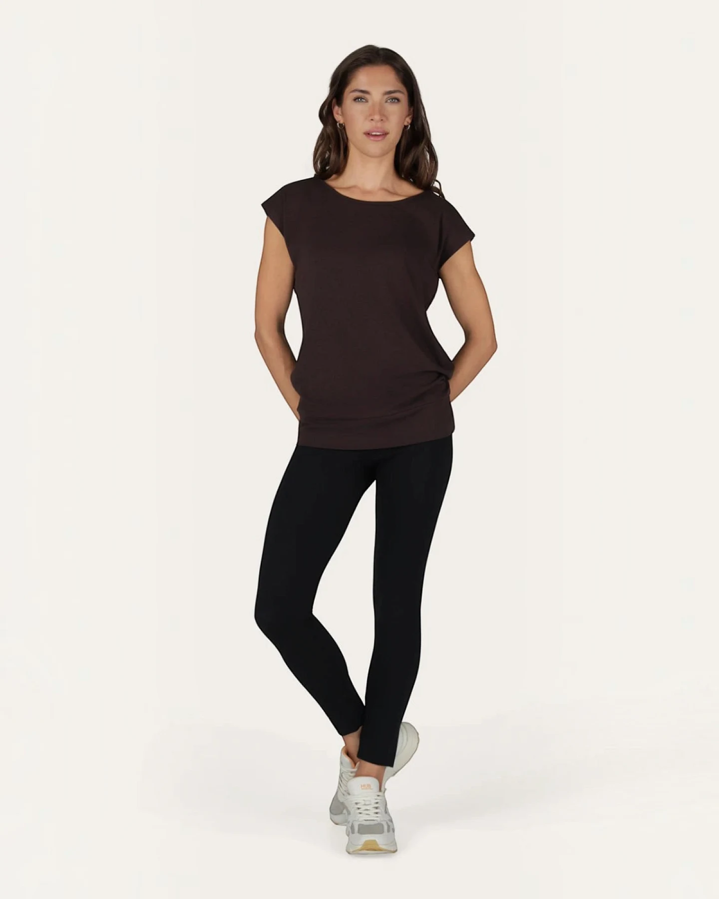 Urban Goddess Asana Tee - Coffee XS/S – Ansicht 2