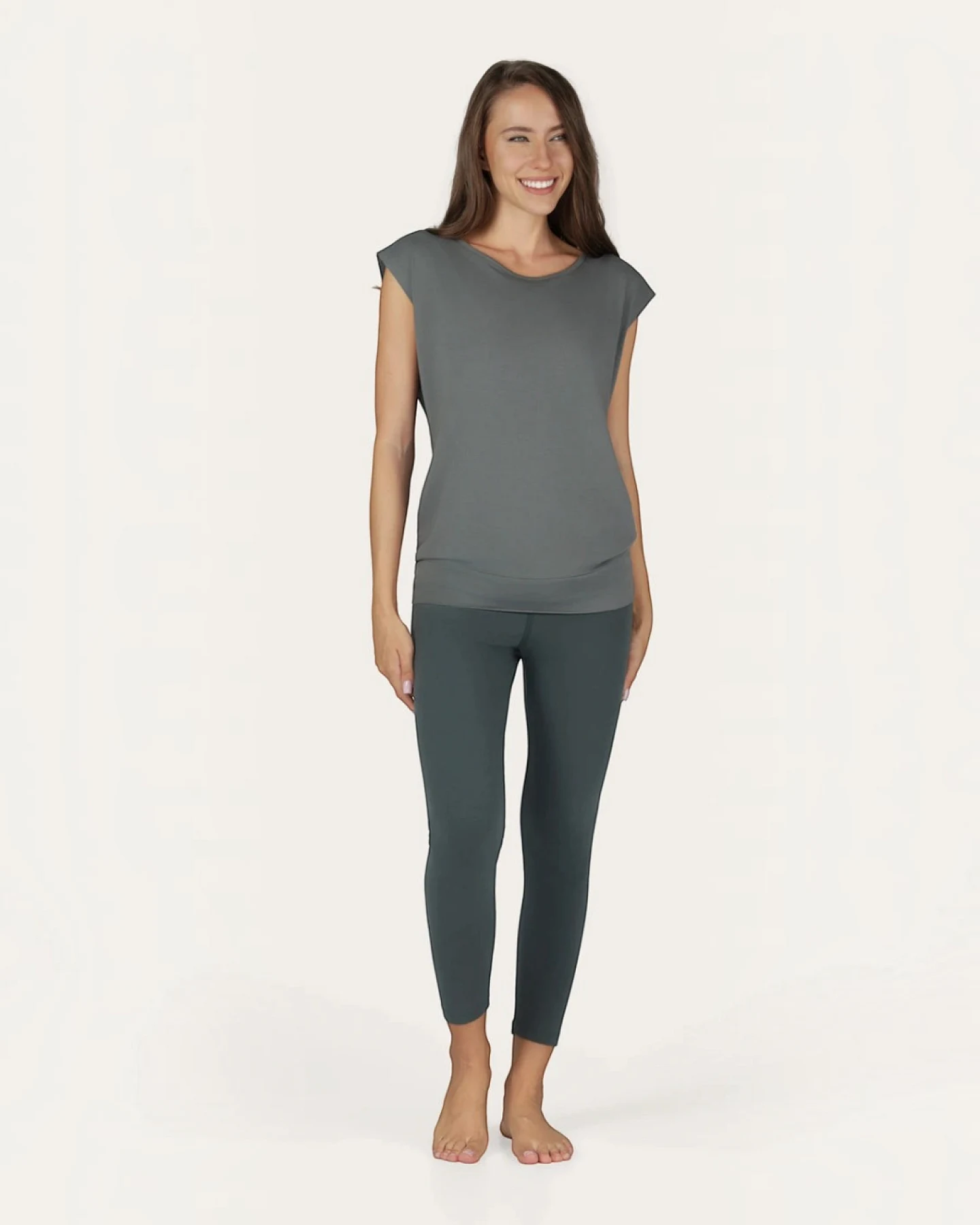 Urban Goddess Asana Tee - Jade M/L – Ansicht 7