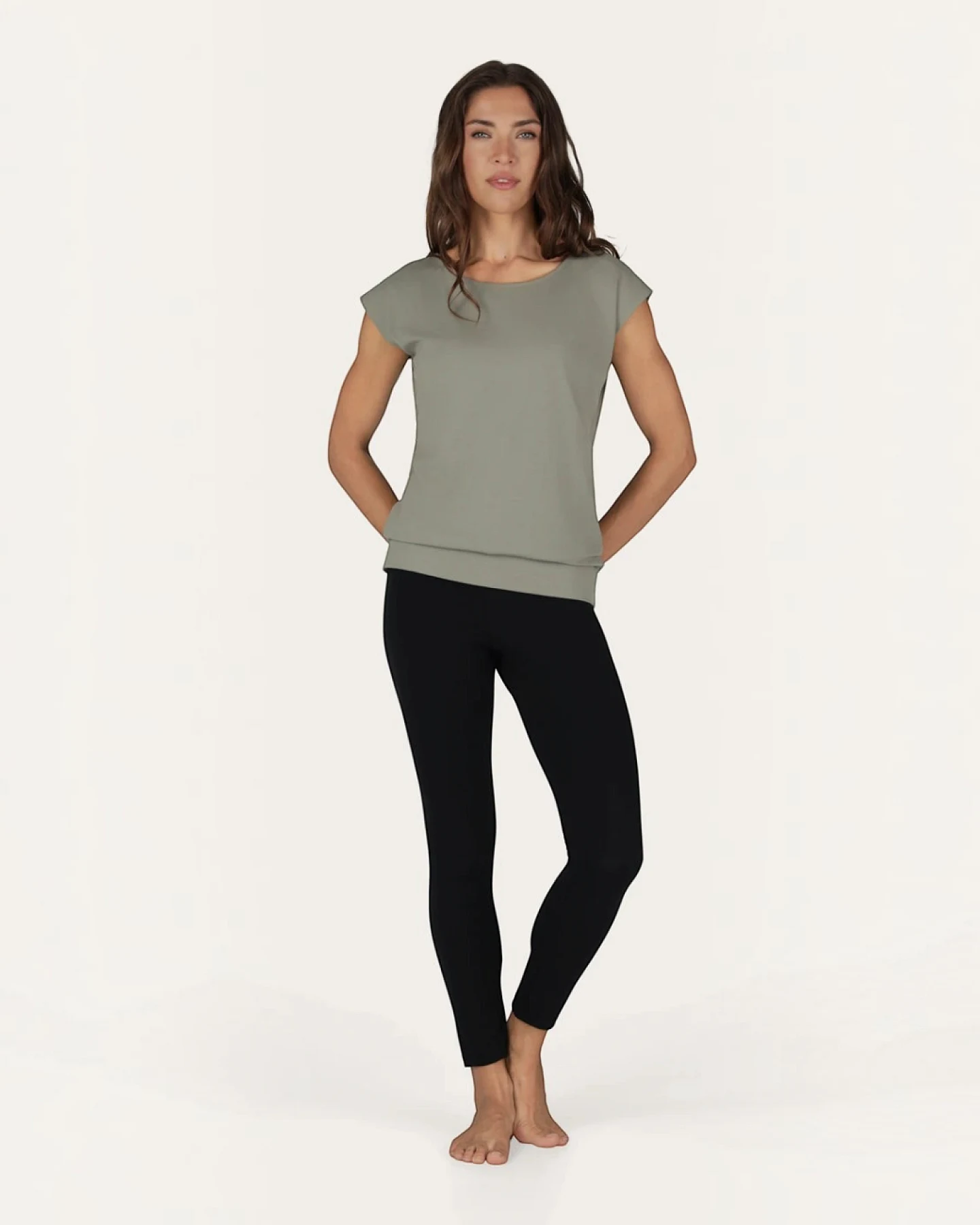 Urban Goddess Asana Tee - Smokey Quartz M/L – Ansicht 5