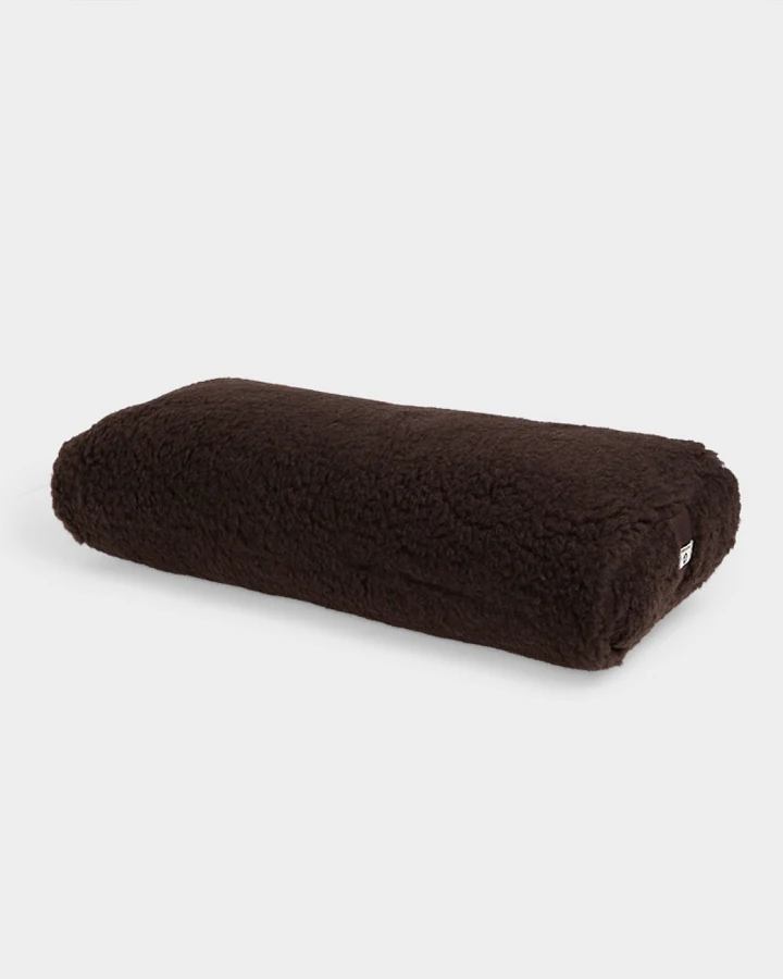 Manduka Yogabolster Eckig Wolle - Cacao