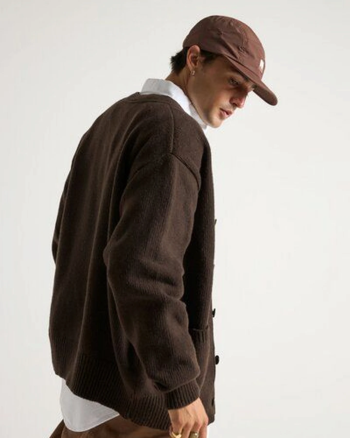 Trendsplant Relleu Cardigan Chocolate – Ansicht 4