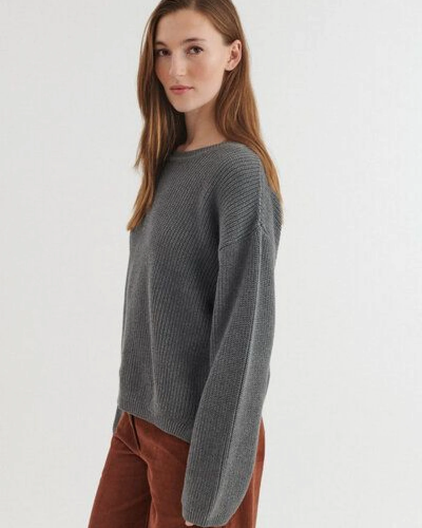 Basic Apparel Oversized Strickpullover SUNA aus Bio-Baumwolle – Ansicht 3