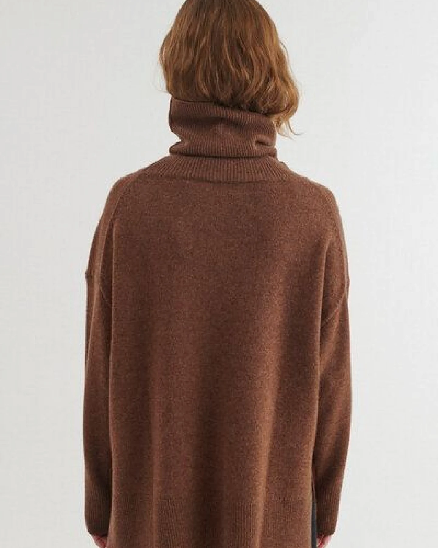 Basic Apparel Strickpullover LIZ mit Rollkragen aus Bio-Merinowolle – Ansicht 4