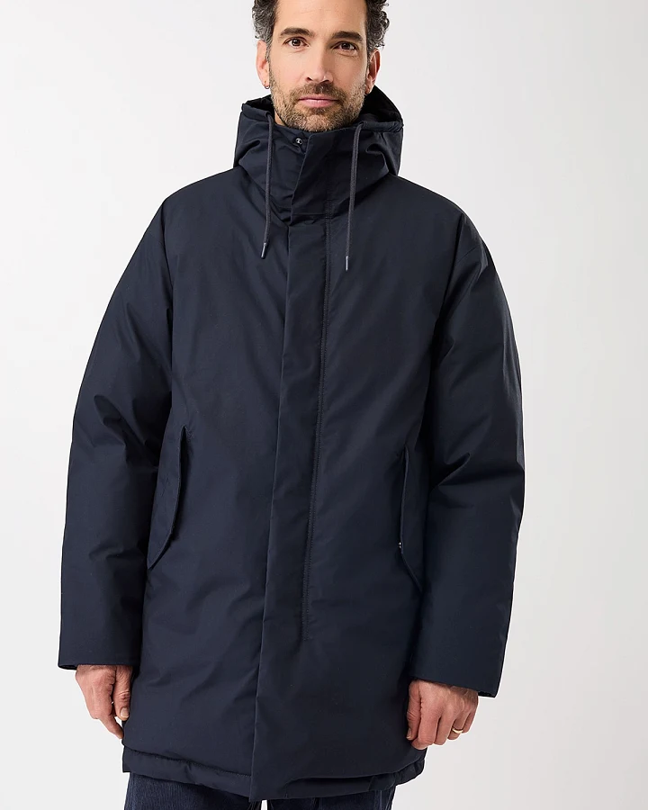 Parka Mit Kapuze Dunkelblau