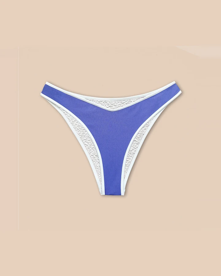 Woodlike Damen vegan Bikiniunterteil Reversible Contour Cheeky Flieder / Weiß