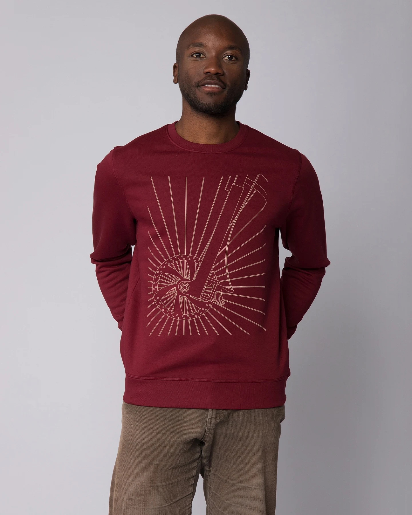 Watapparel Sweatshirt Fahrradspeichen – Ansicht 2