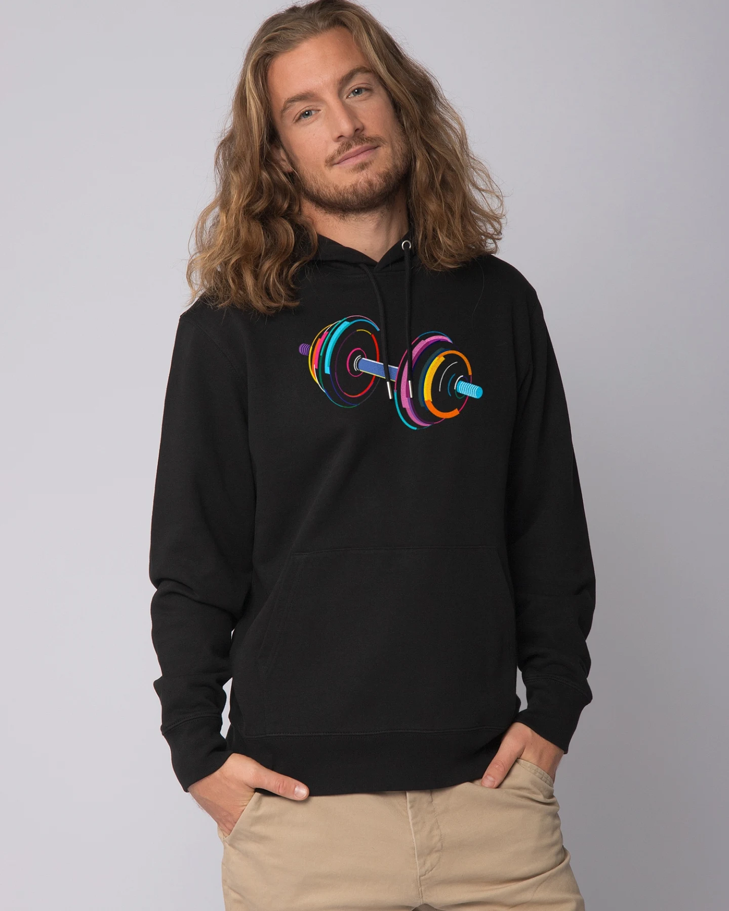 Watapparel Sweatshirt 80s Hantel – Ansicht 2