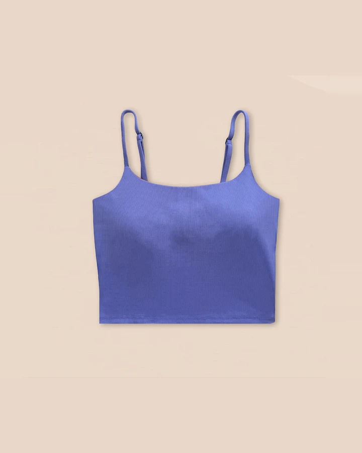 Woodlike Damen vegan Bikinioberteil Long Evolve Lila