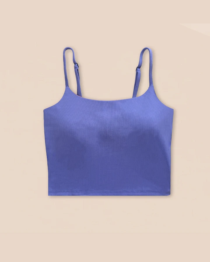 Woodlike Damen vegan Bikinioberteil Long Evolve Lila