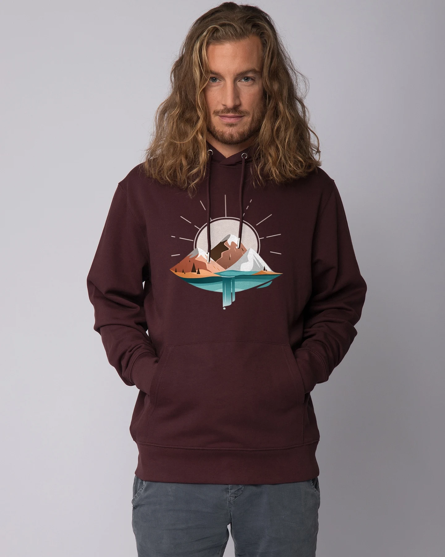 Watapparel Sweatshirt Sunrise & Lake – Ansicht 2