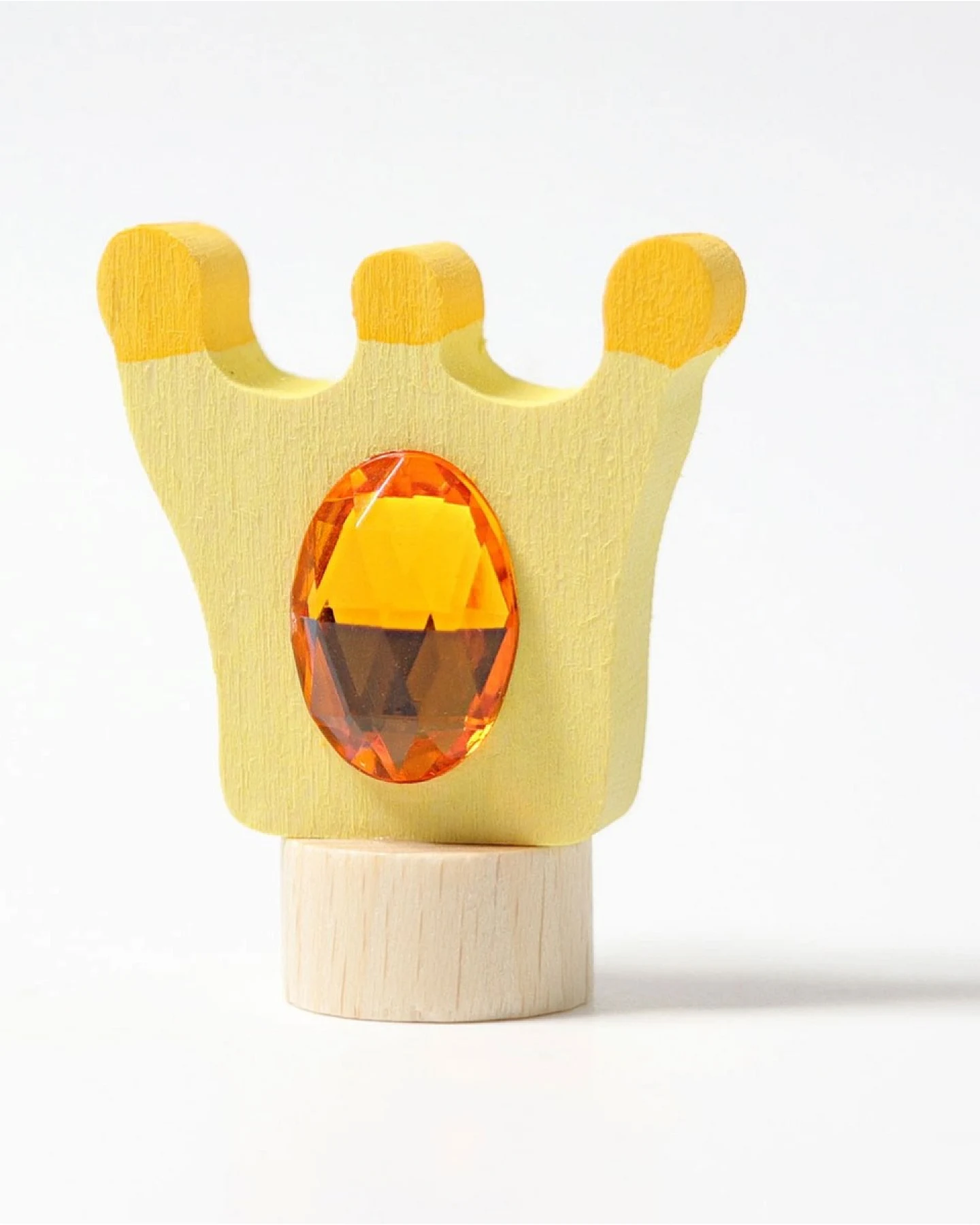 Grimms Krone Steckfigur aus Lindenholz, bunt lasiert Höhe 4 cm – Ansicht 2