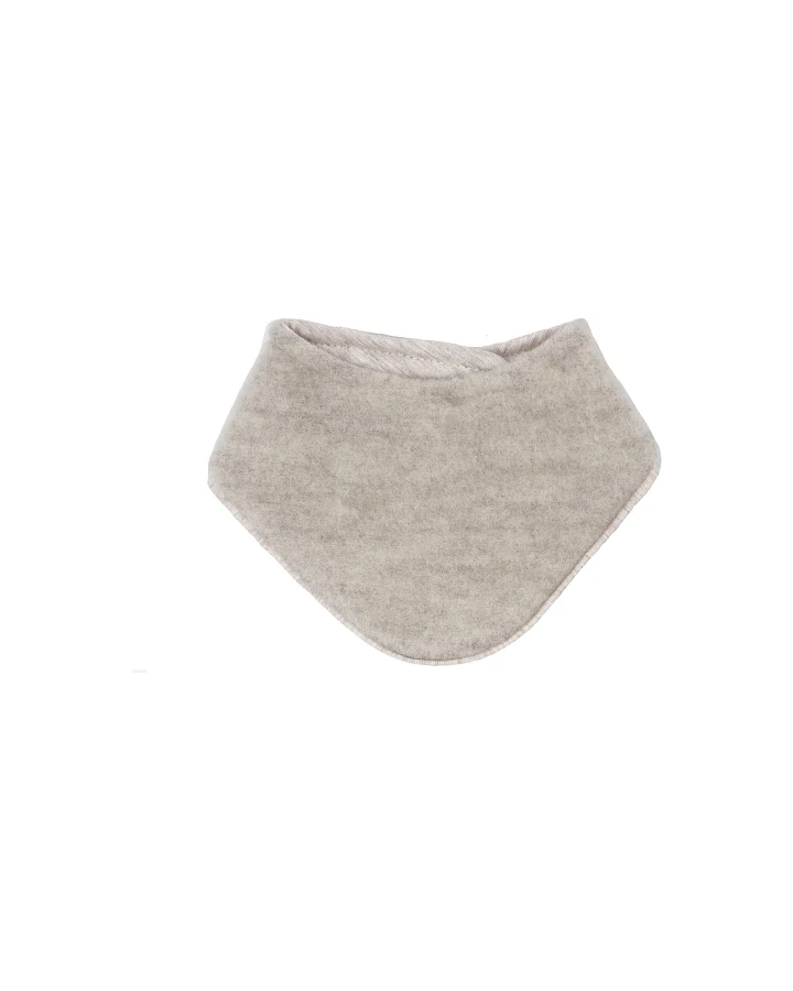 Dreieckstuch Bio-Schurwolle Fleece beigemeliert Gr. 1 (ab 3 Mon.)