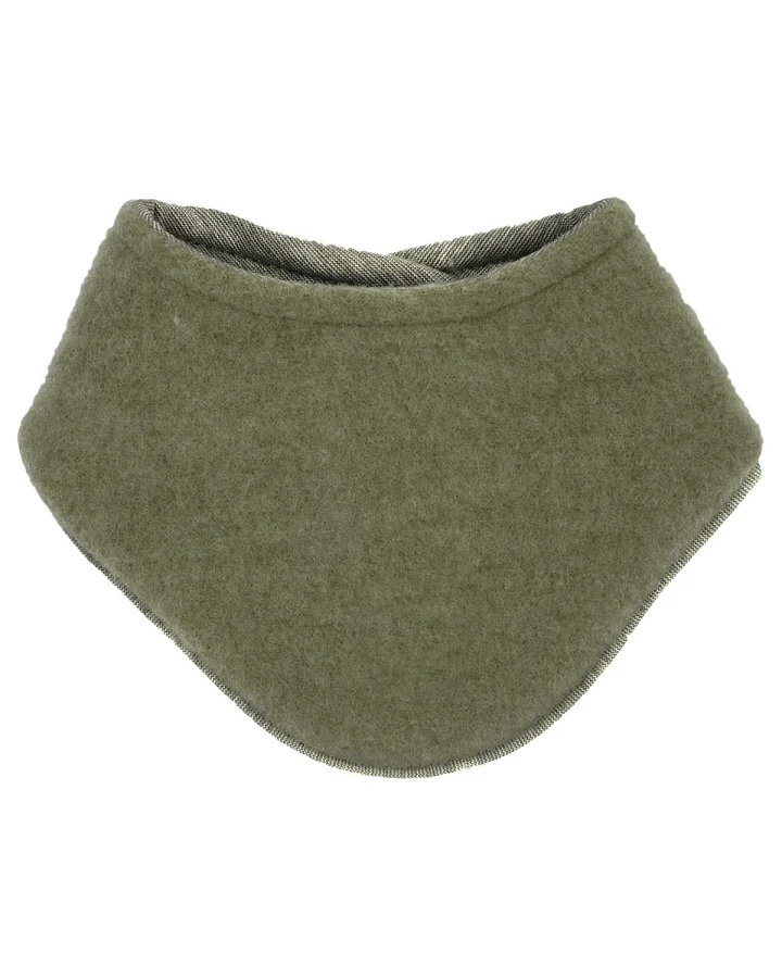 Dreieckstuch Bio-Schurwolle Fleece khakimeliert Gr. 1 (ab 3 Mon.)