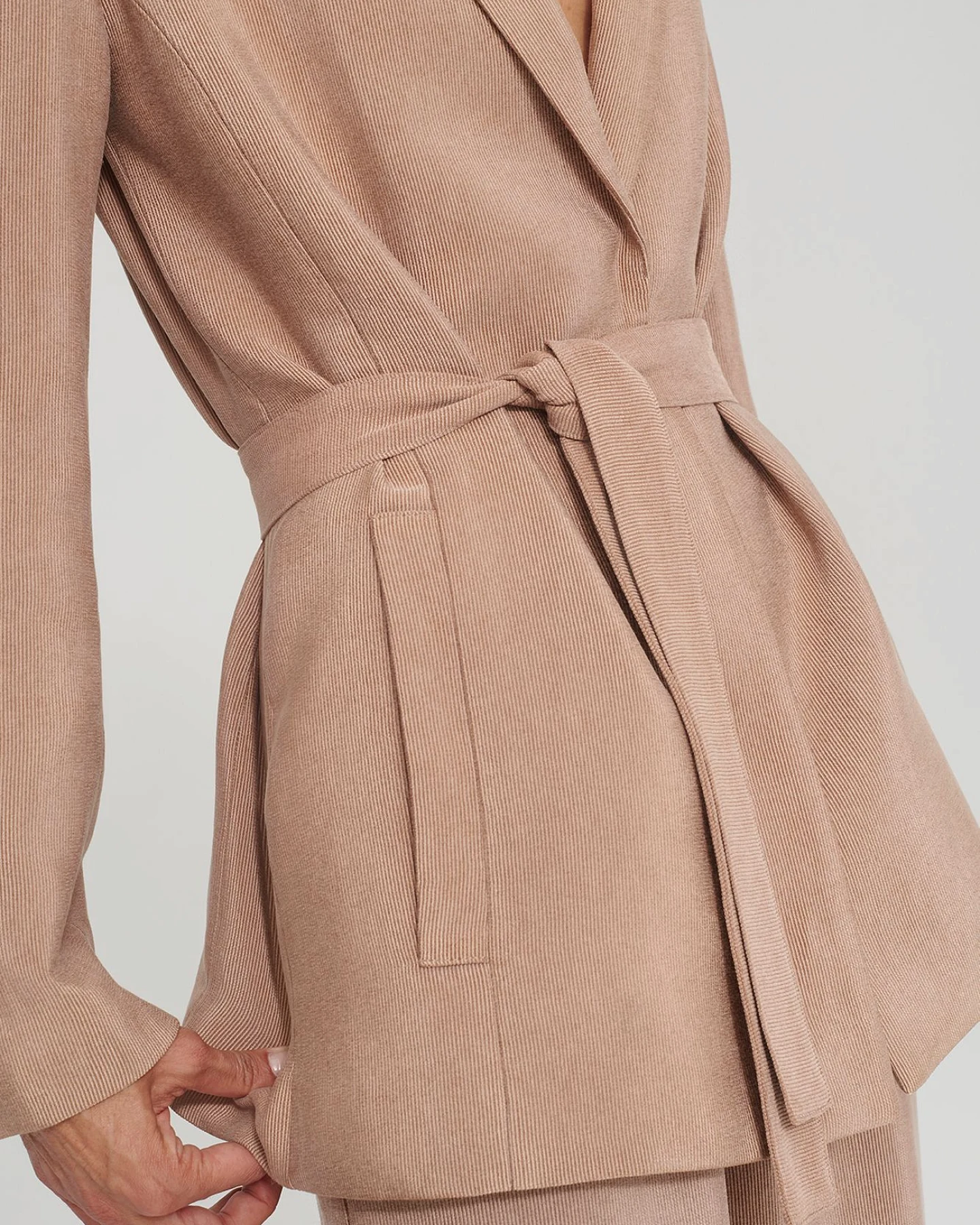 Lovjoi Damen vegan Blazer Jilli Rosenholz – Ansicht 2