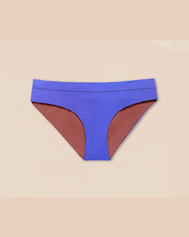 Woodlike Damen vegan Bikiniunterteil Reversible Ami Hipster Rose Brown / Lilac