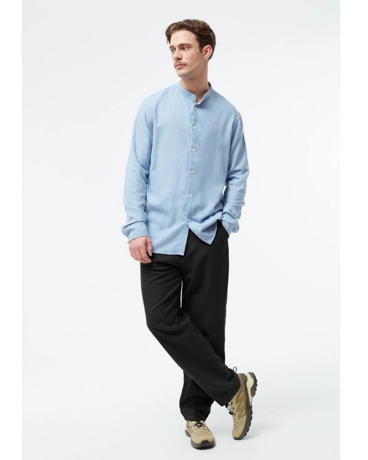 Givn Herren vegan Hose Flanell Helge Anthrazit – Ansicht 2