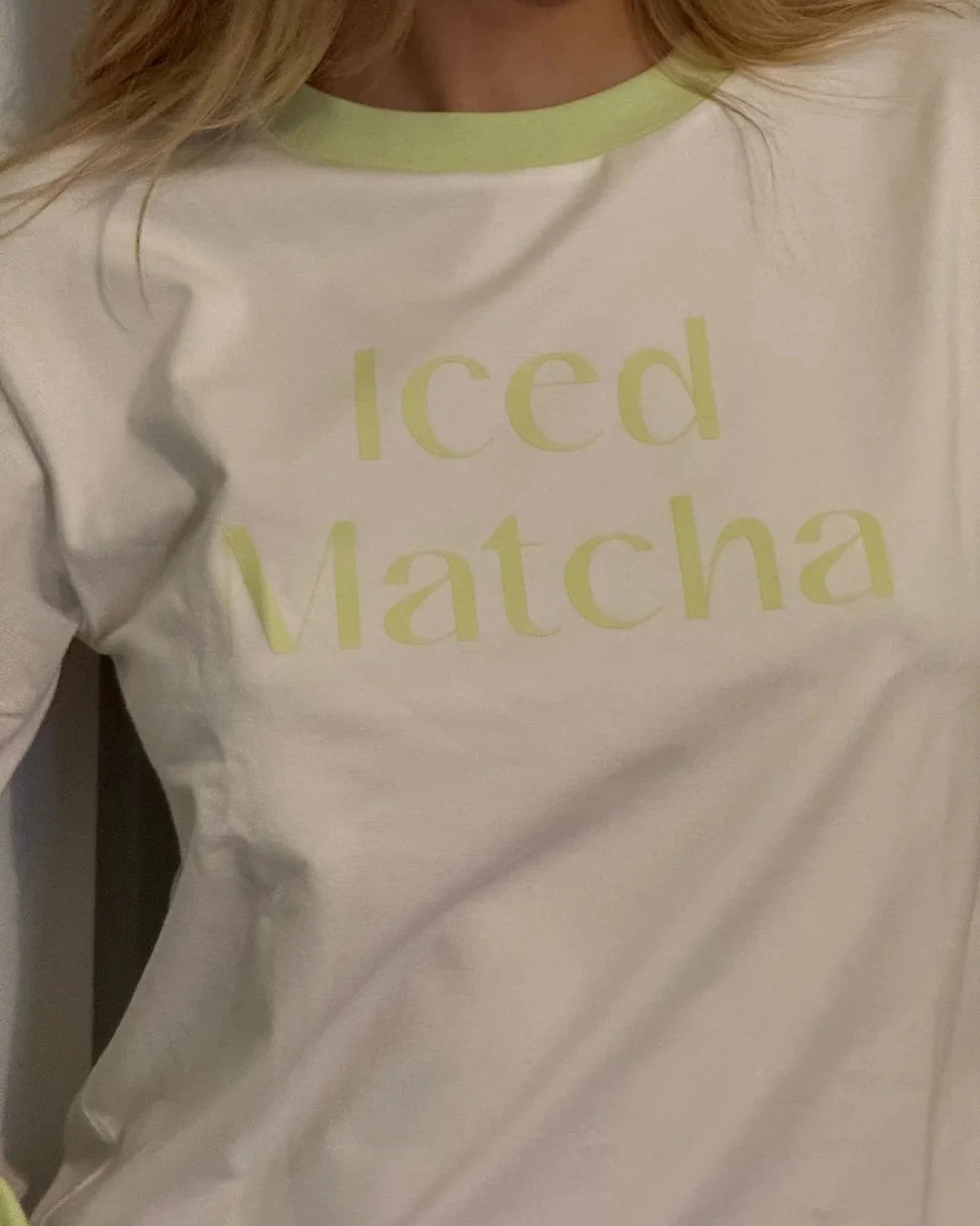 New Orchard Damen vegan T-Shirt Iced Matcha Weiß – Ansicht 2