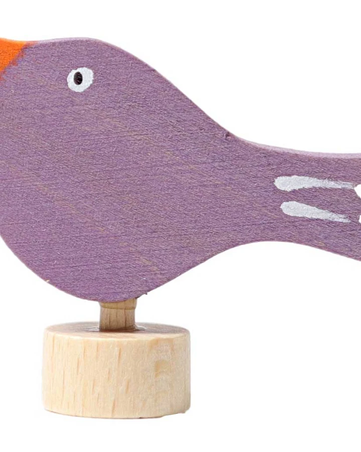 Grimms - Geburtstagsstecker sitzender Vogel
