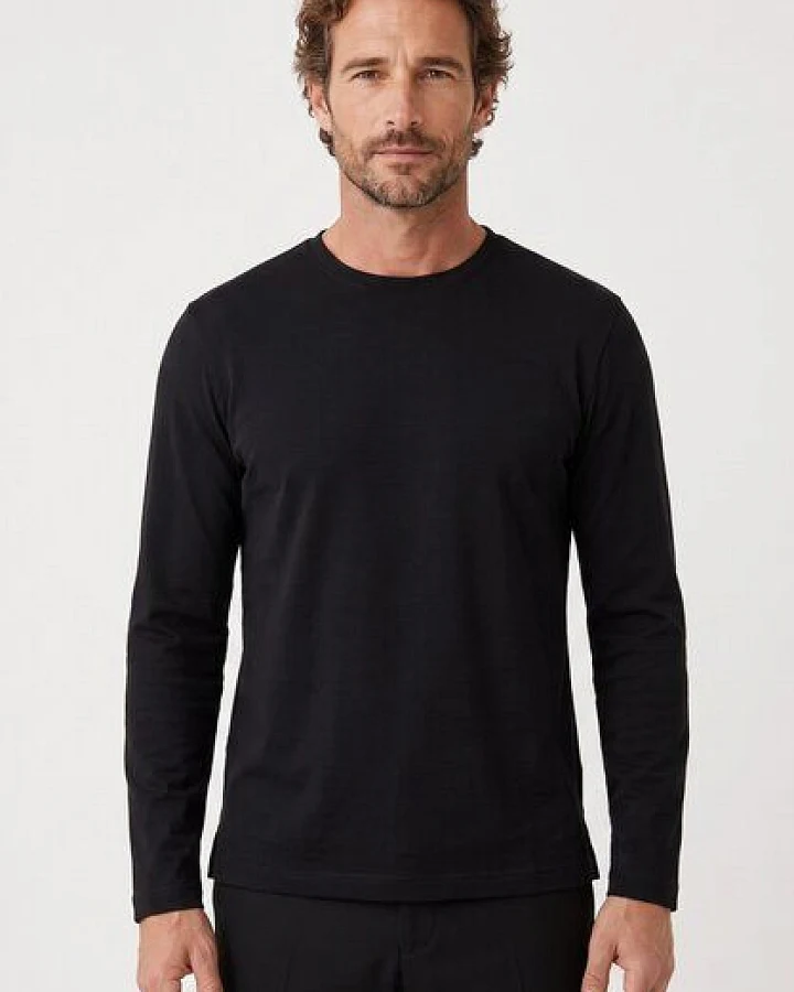 ORGANICATION Longsleeve aus Bio-Baumwolle im Interlock-Strick